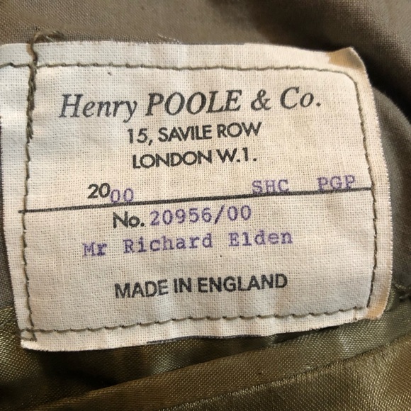 Henry Poole Savle Row London pure cashmere brown coat Size M - Picture 4 of 16
